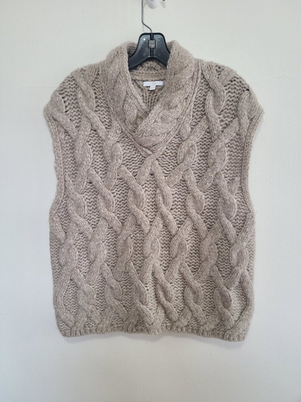 Lunya Alpaca Blend Wool Vest Tan size XS